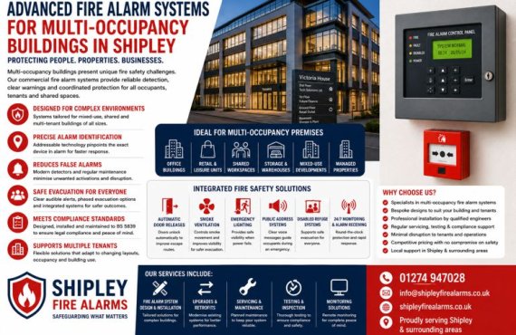 Why Multi-Occupancy Buildings in Shipley Need Advanced Fire Alarm Systems