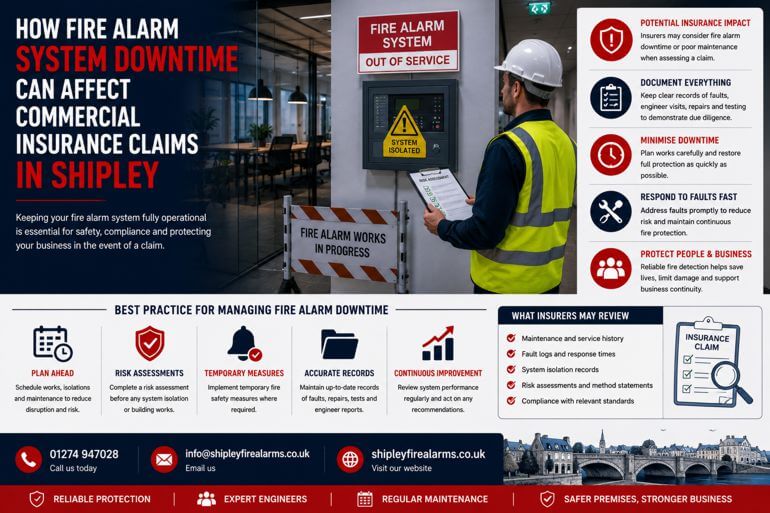 How Fire Alarm System Downtime Can Affect Commercial Insurance Claims in Shipley